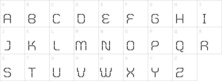 Uppercase characters