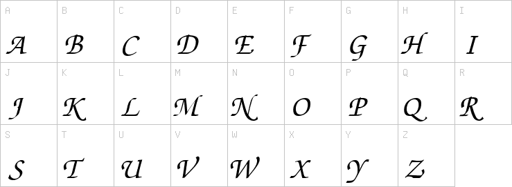 Uppercase characters