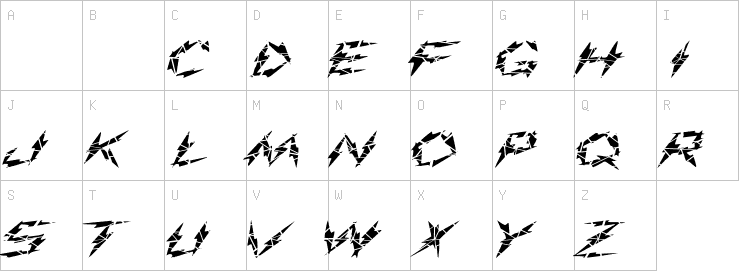 Uppercase characters