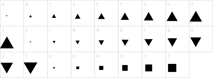 Uppercase characters