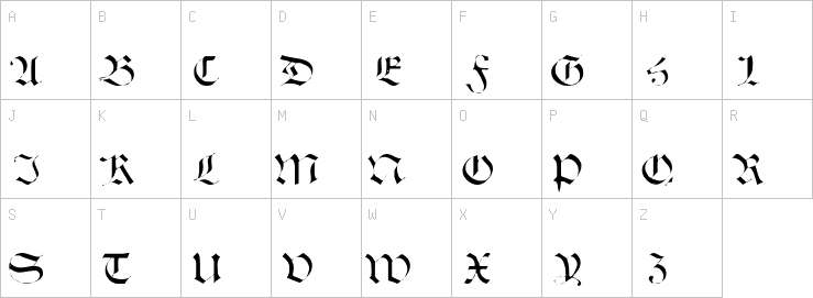 Uppercase characters