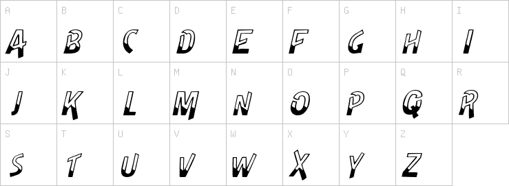 Uppercase characters