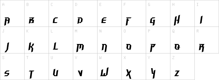 Uppercase characters