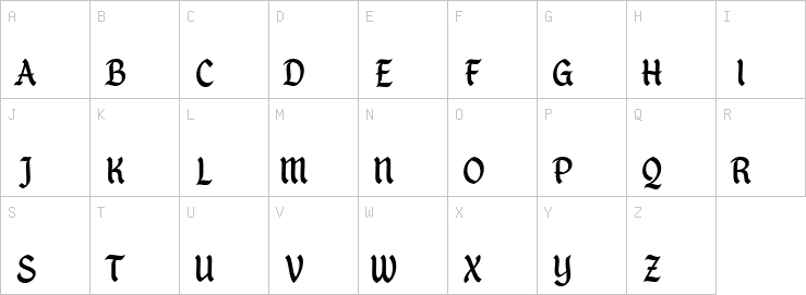 Uppercase characters