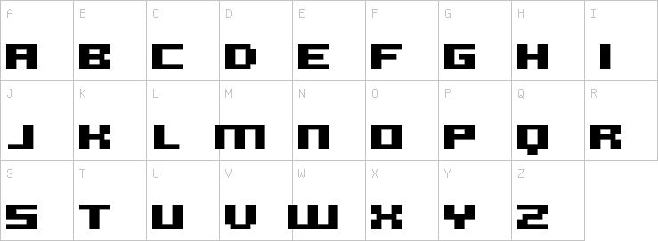 Uppercase characters