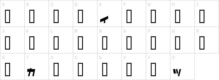 Uppercase characters