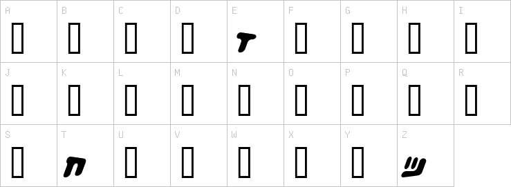 Uppercase characters