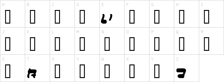 Uppercase characters