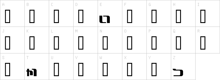 Uppercase characters