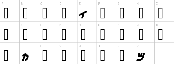 Uppercase characters