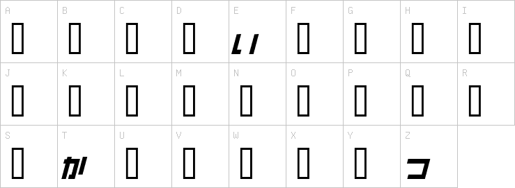 Uppercase characters