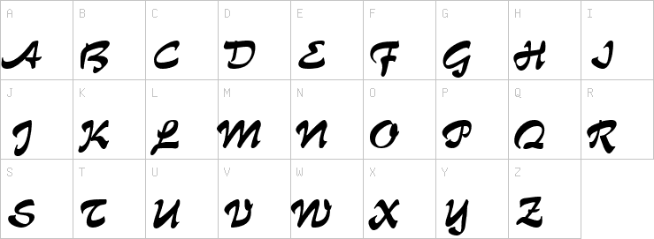 Uppercase characters