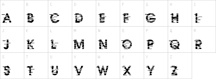 Uppercase characters