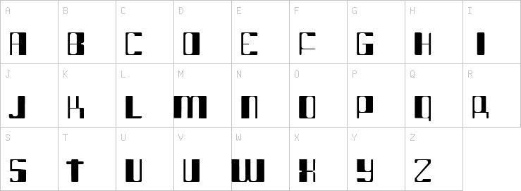 Uppercase characters