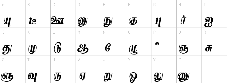 Uppercase characters