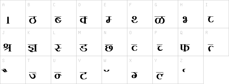 Uppercase characters