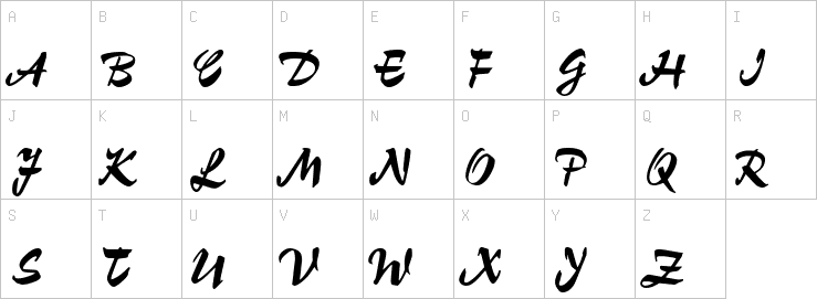 Uppercase characters