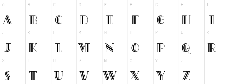 Uppercase characters