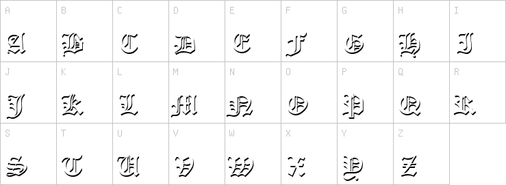 Uppercase characters