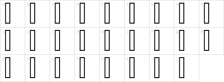 Uppercase characters