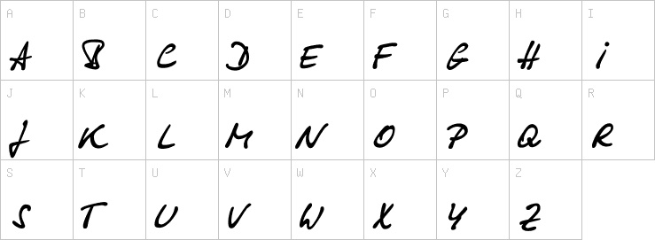 Uppercase characters