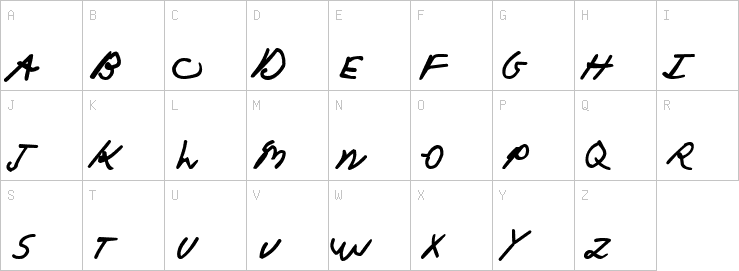 Uppercase characters