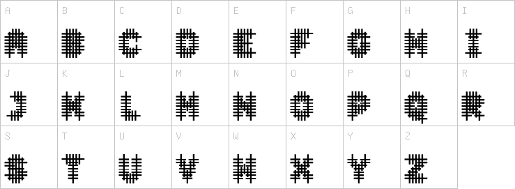 Uppercase characters