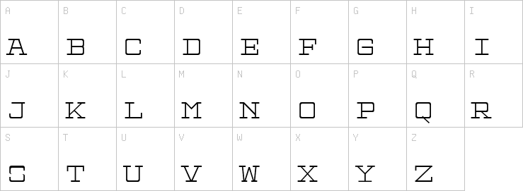 Uppercase characters