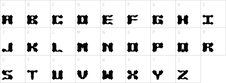 Uppercase characters