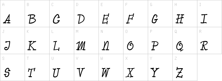 Uppercase characters