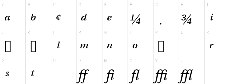 Uppercase characters