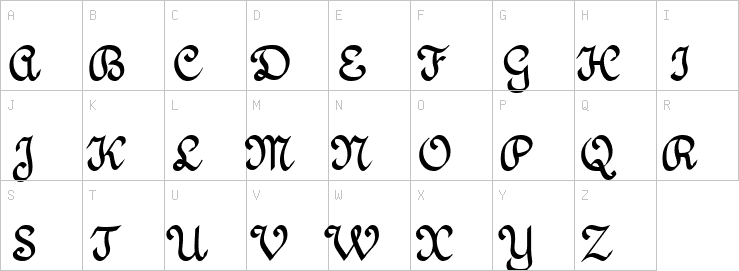 Uppercase characters