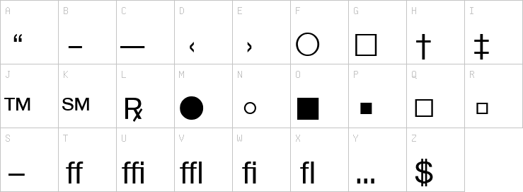 Uppercase characters