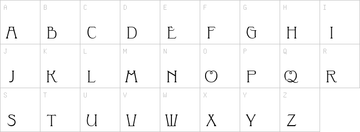 Uppercase characters