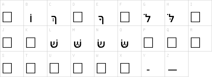 Uppercase characters