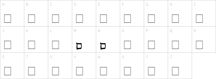 Uppercase characters