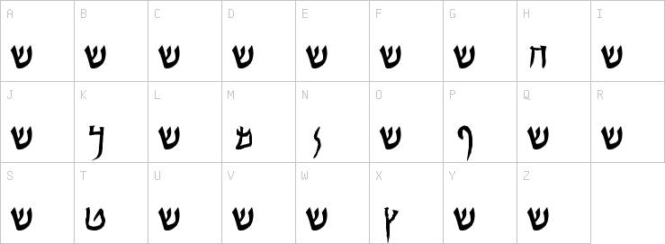 Uppercase characters