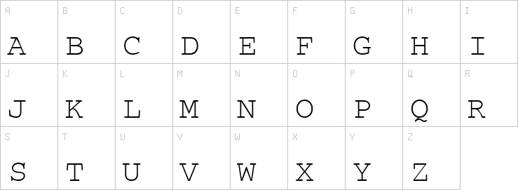 Uppercase characters