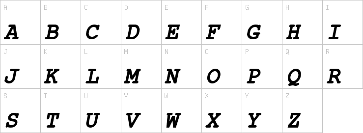 Uppercase characters