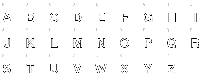 Uppercase characters