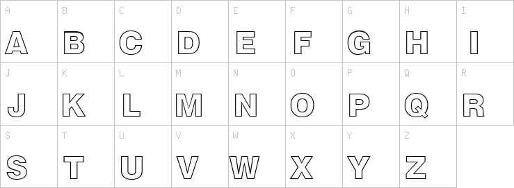 Uppercase characters