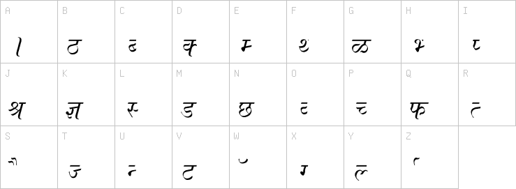 Uppercase characters