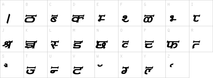 Uppercase characters