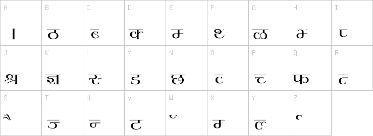 Uppercase characters