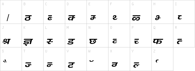 Uppercase characters