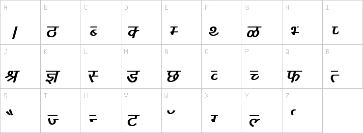 Uppercase characters