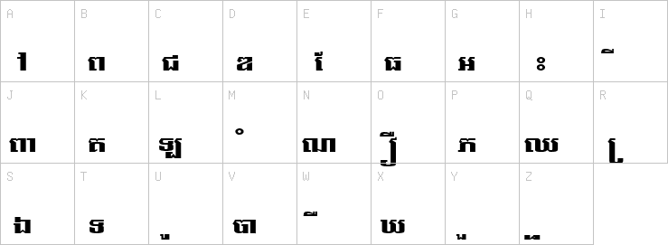 Uppercase characters