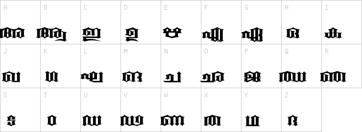 Uppercase characters