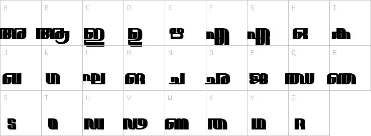 Uppercase characters