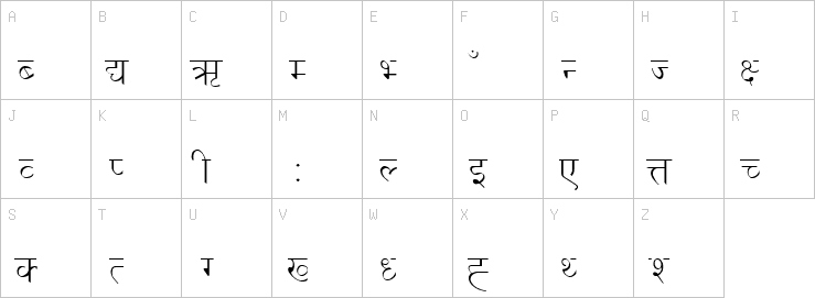 Uppercase characters